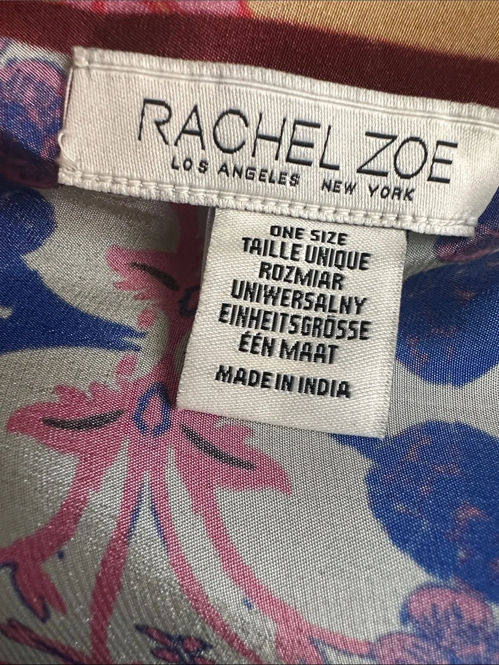 Rachel Zoe Pink and Blue Floral Kimono